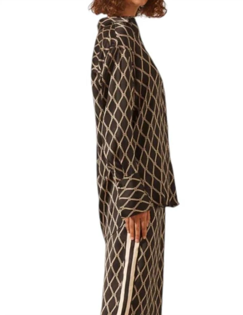 Shona Joy Shona Joy - SILK CONTRAST RELAXED SHIRT 2