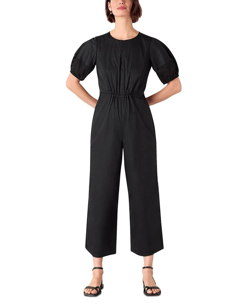 Whistles Broderie Poplin Jumpsuit 1