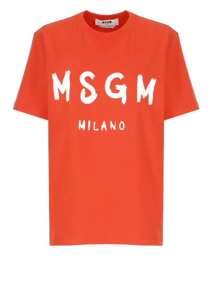 MSGM MSGM Logo Printed Jersey T-Shirt 1