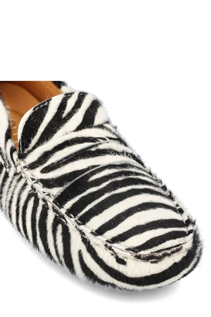 Tod's Tod's Gommino Zebra Printed Loafers 4
