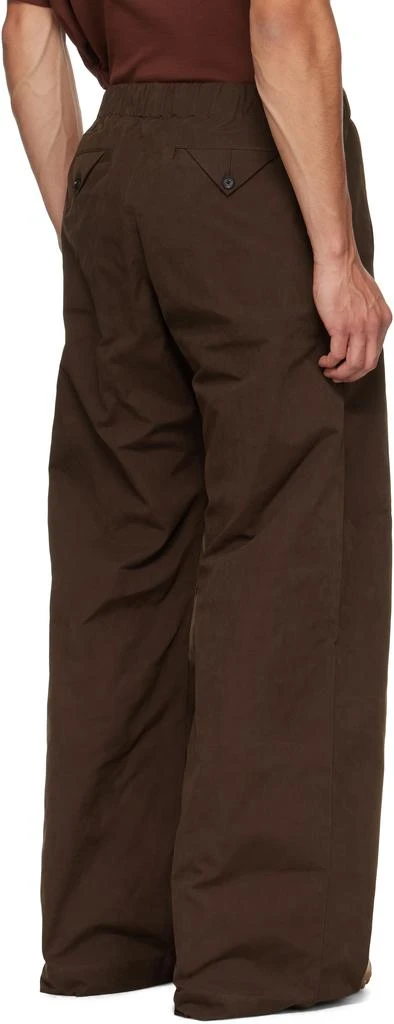 EGONLAB Brown Track Trousers 3