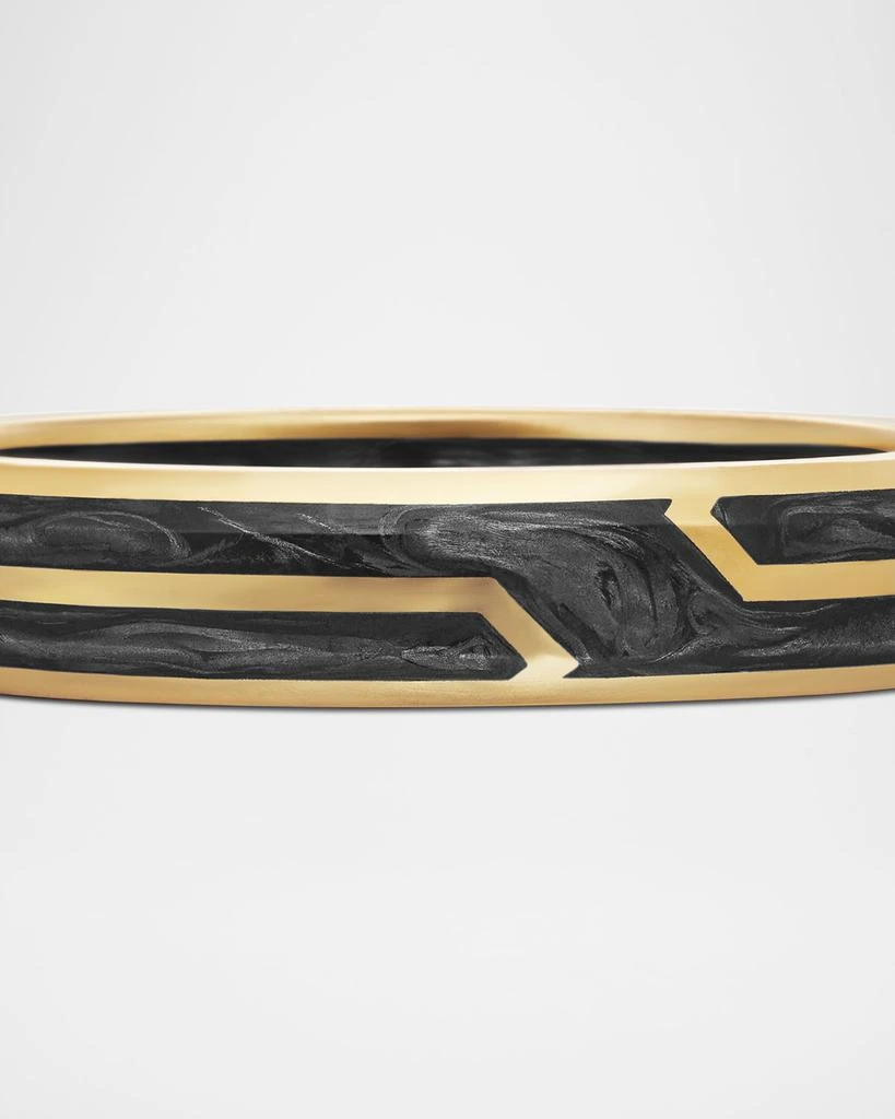 David Yurman Men
s Forged Carbon Band Ring in 18K Gold, 4mm 3