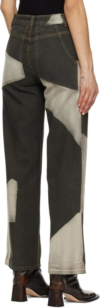 Eckhaus Latta Grey Wide Leg Jeans 3