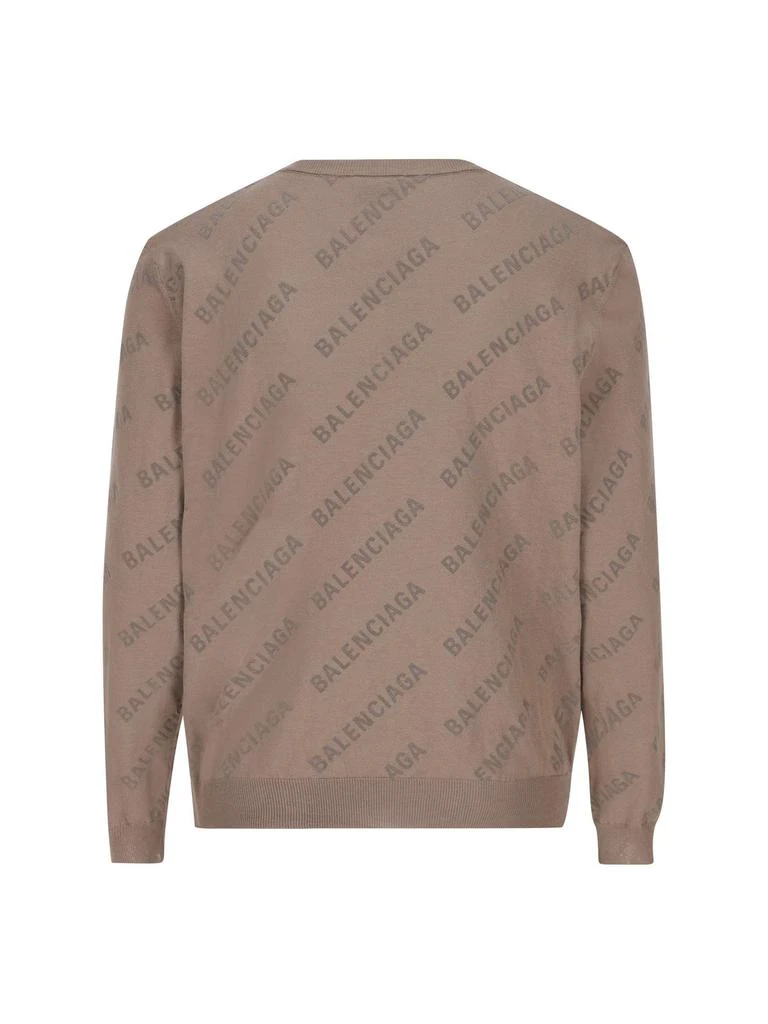 Balenciaga Balenciaga All-Over Logo Buttoned Cardigan 2