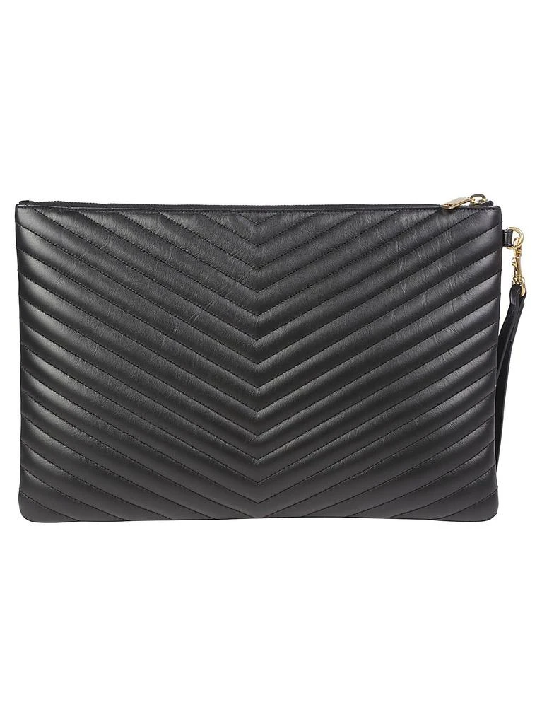 Yves Saint Laurent Saint Laurent Large Logo Monogram Quilted Clutch Bag 2