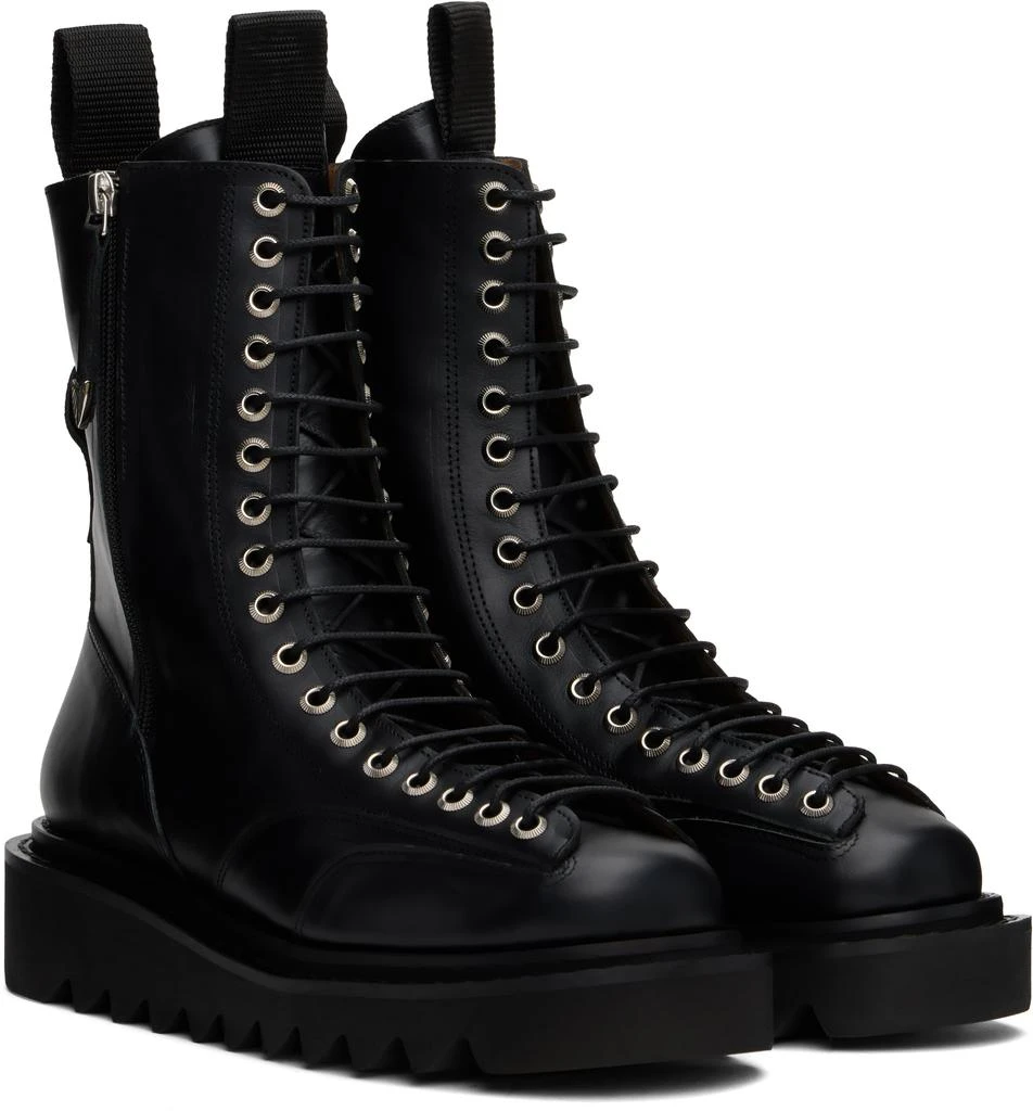 Toga Virilis Black Lace-Up Boots 4