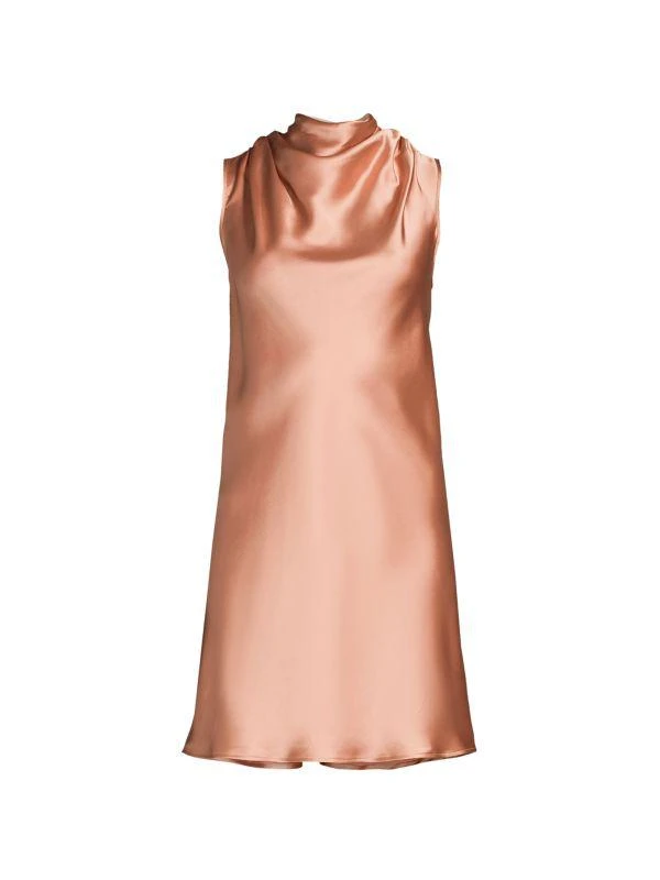 Renee C. Satin Bow Mini Shift Dress 3