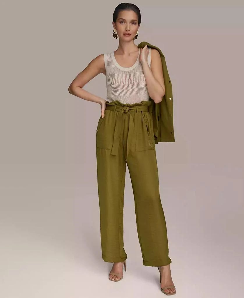 Donna Karan Women's Paperbag-Waist Ankle Pants 5