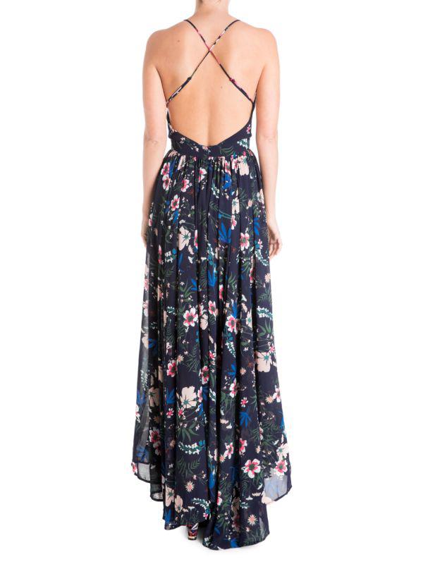 Meghan LA Enchanted Garden Floral-Print Maxi Dress