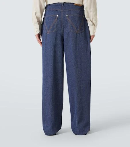 Bottega Veneta Wool and cotton drill wide-leg pants 4