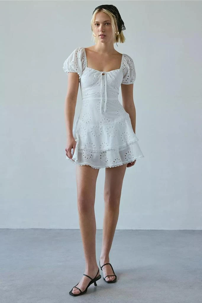 Kiss The Sky Kiss The Sky Xena Eyelet Lace Drop Waist Romper 4