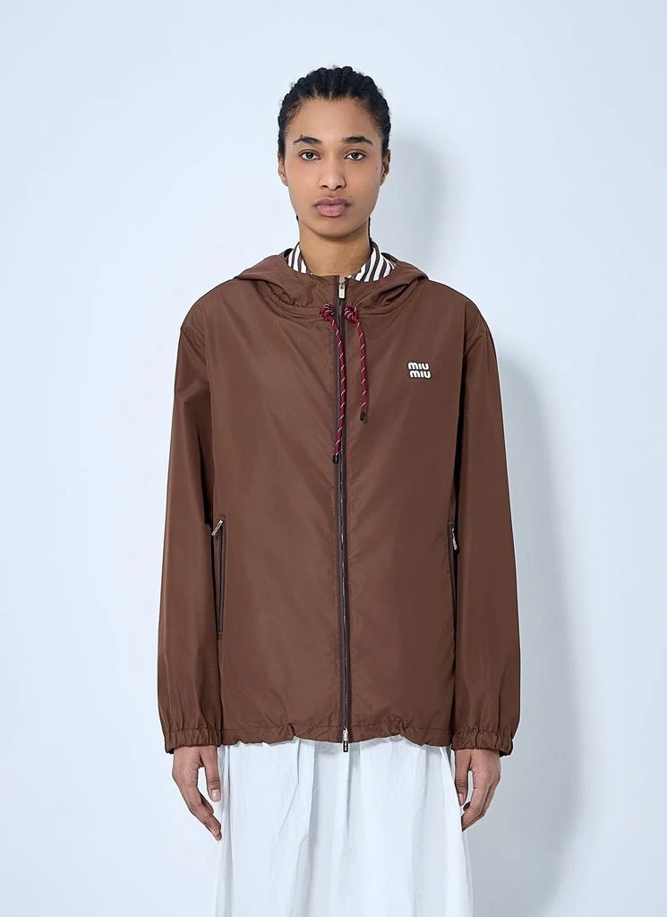 Miu Miu Technical Fabric Hooded Jacket 1