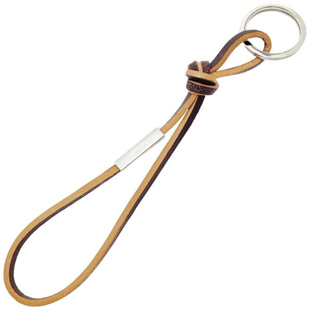 Prada Brass Leather Keyring (Pre-Owned)