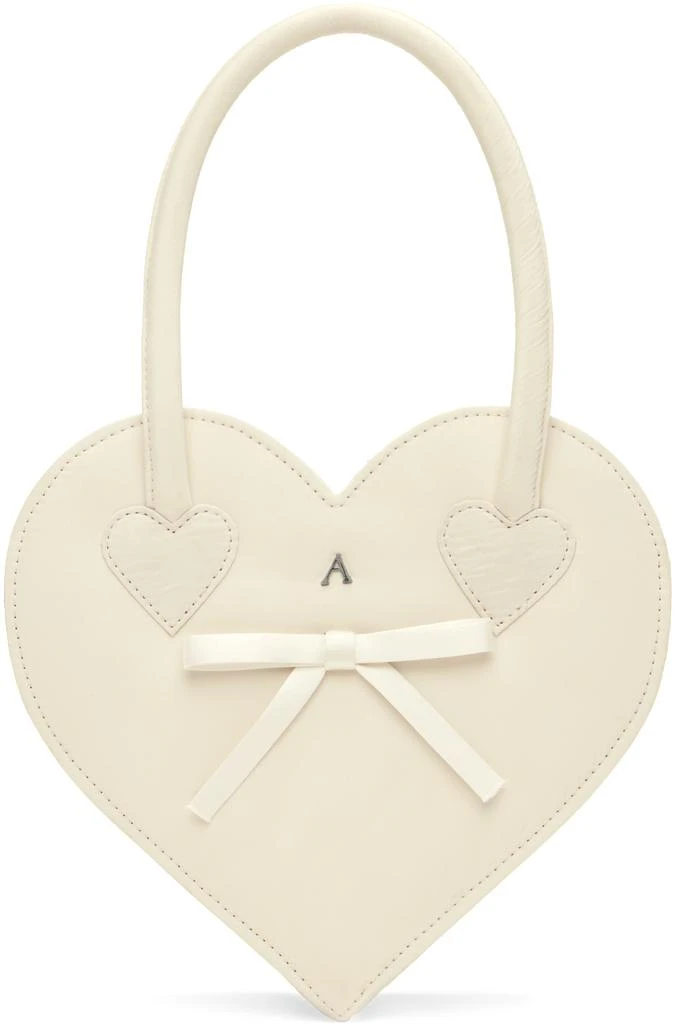 Ashley Williams SSENSE Exclusive White Heart Bag 1
