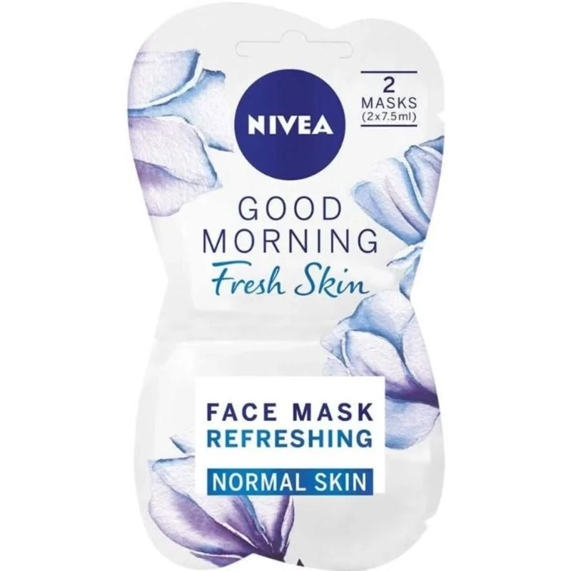 Nivea Nivea - Good Morning Fresh Skin Face Mask Refreshing Natural Aloe Vera & Vitamin E (1 Pack of 2 x 7.5ml) 1