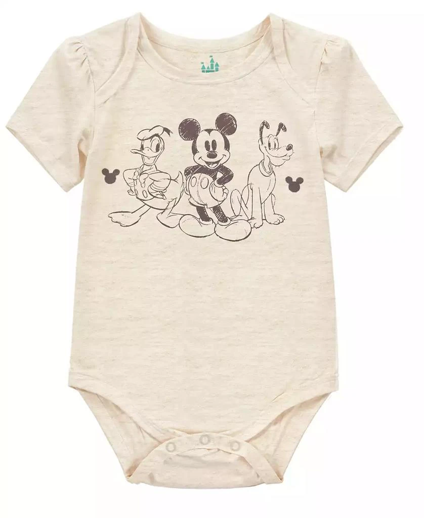 Disney Baby Boys 3-Pack Mickey Mouse Short Sleeve Bodysuit 6