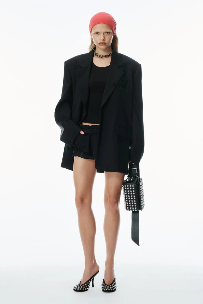 Alexander Wang Oversized Logo-Embroidered Blazer 1