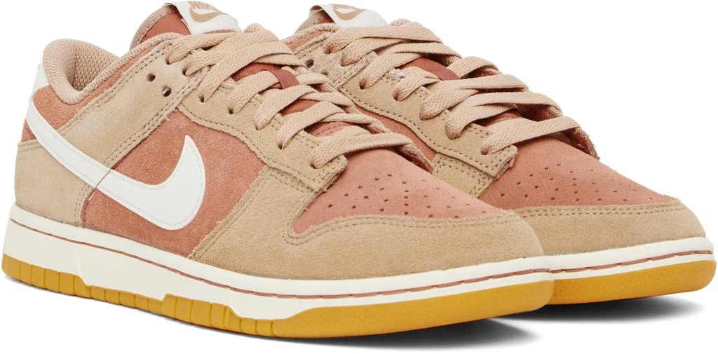 NIKE Pink & Brown Dunk Low Retro SE Sneakers 4
