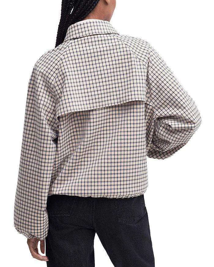 Barbour Check Charlene Zip Front Jacket 3