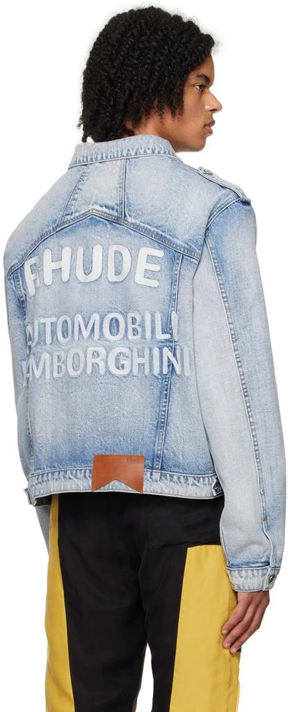 Rhude Blue Automobili Lamborghini Edition Denim Jacket 3