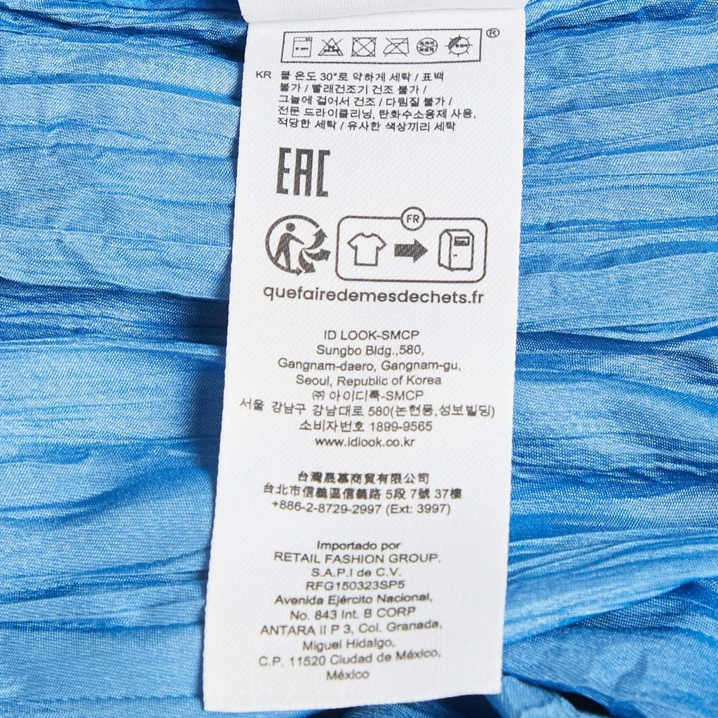 Maje Maje Blue Crepe Lace Trimmed Top and Skirt Set M/S 10