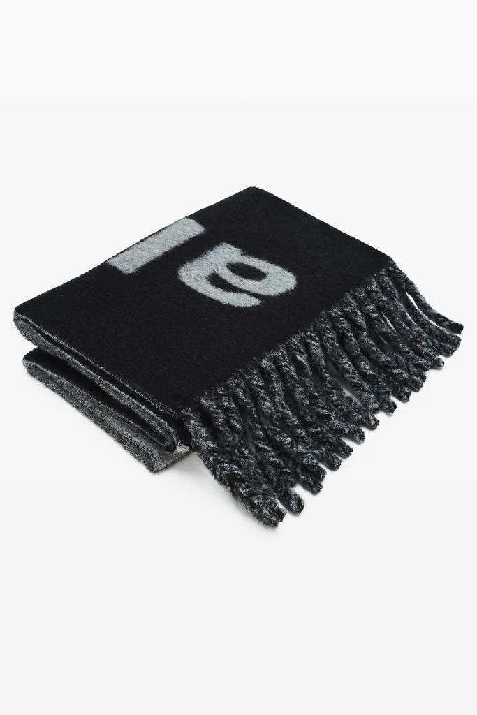 Alexander Wang Jacquard Logo Scarf in Alpaca-Wool Blend 1