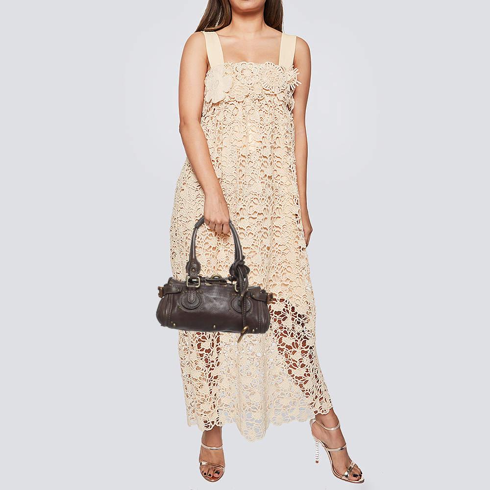 Chloe Chloe Dark Brown Leather Mini Paddington Satchel