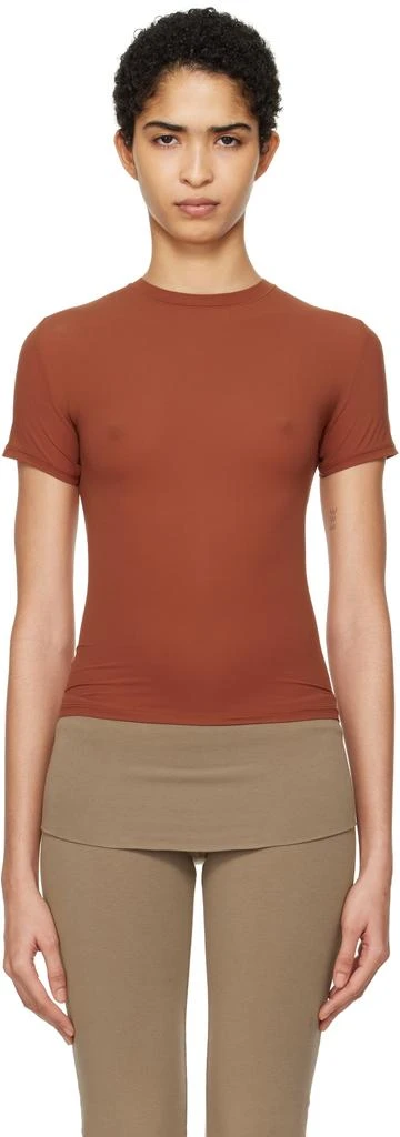 SKIMS Brown Fits Everybody T-shirt 1