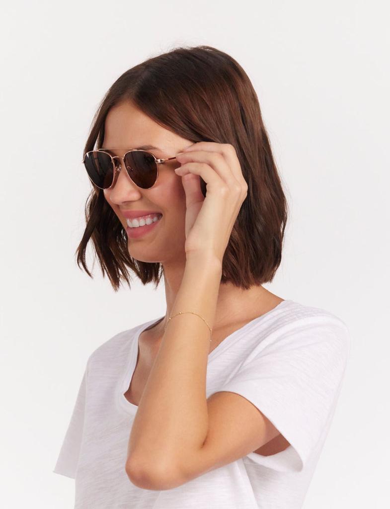 INES DE LA FRESSANGE PARIS Clara rose gold sunglasses