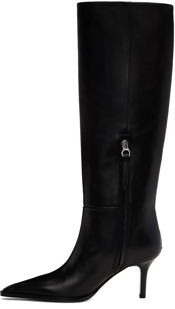 AEYDE Black Tula Leather Tall Boots 3