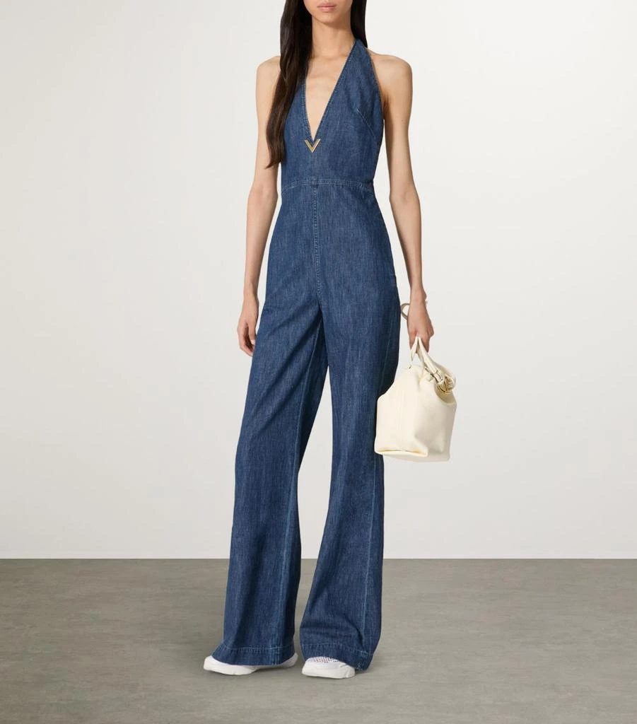 Valentino Denim Halterneck Jumpsuit 4