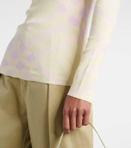 Burberry Burberry Check wool-blend top 5