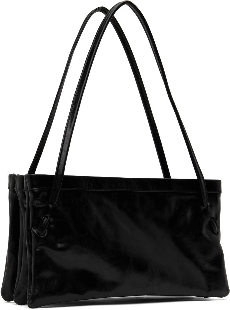 by FAR Black Hannah Creased Leather Bag 3
