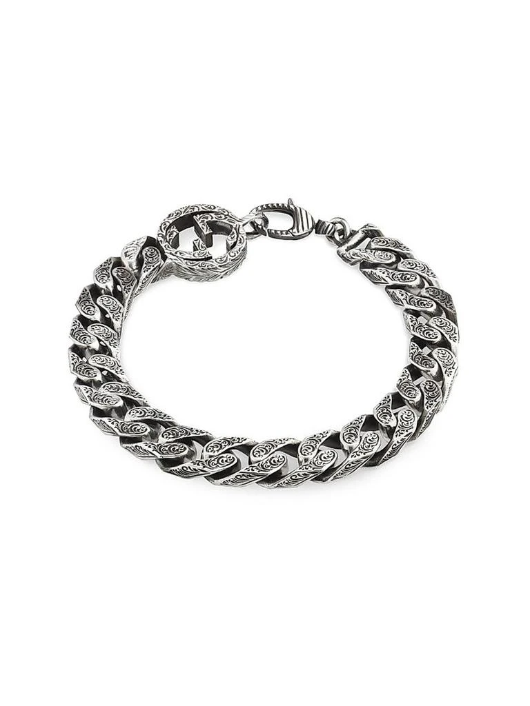 Gucci Interlocking Sterling Silver Bracelet