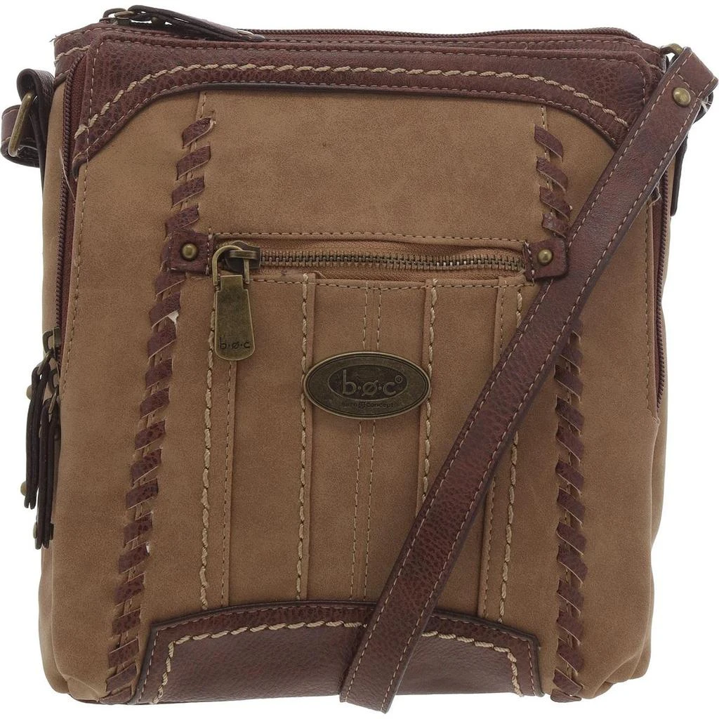 b.o.c. Womens Faux Leather Whipstitch Shoulder Handbag 3