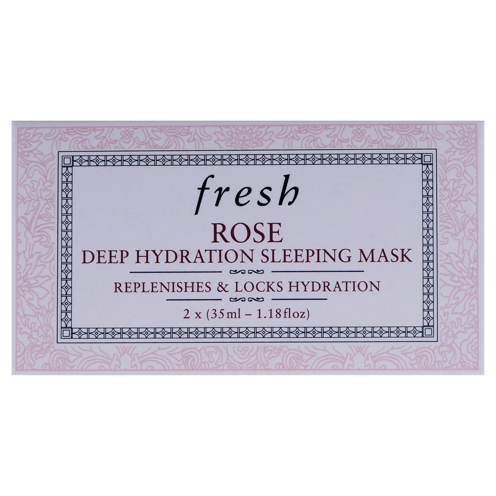 Fresh Rose Deep Hydration Sleeping Mask by  for Women - 2.36 oz Mask 5