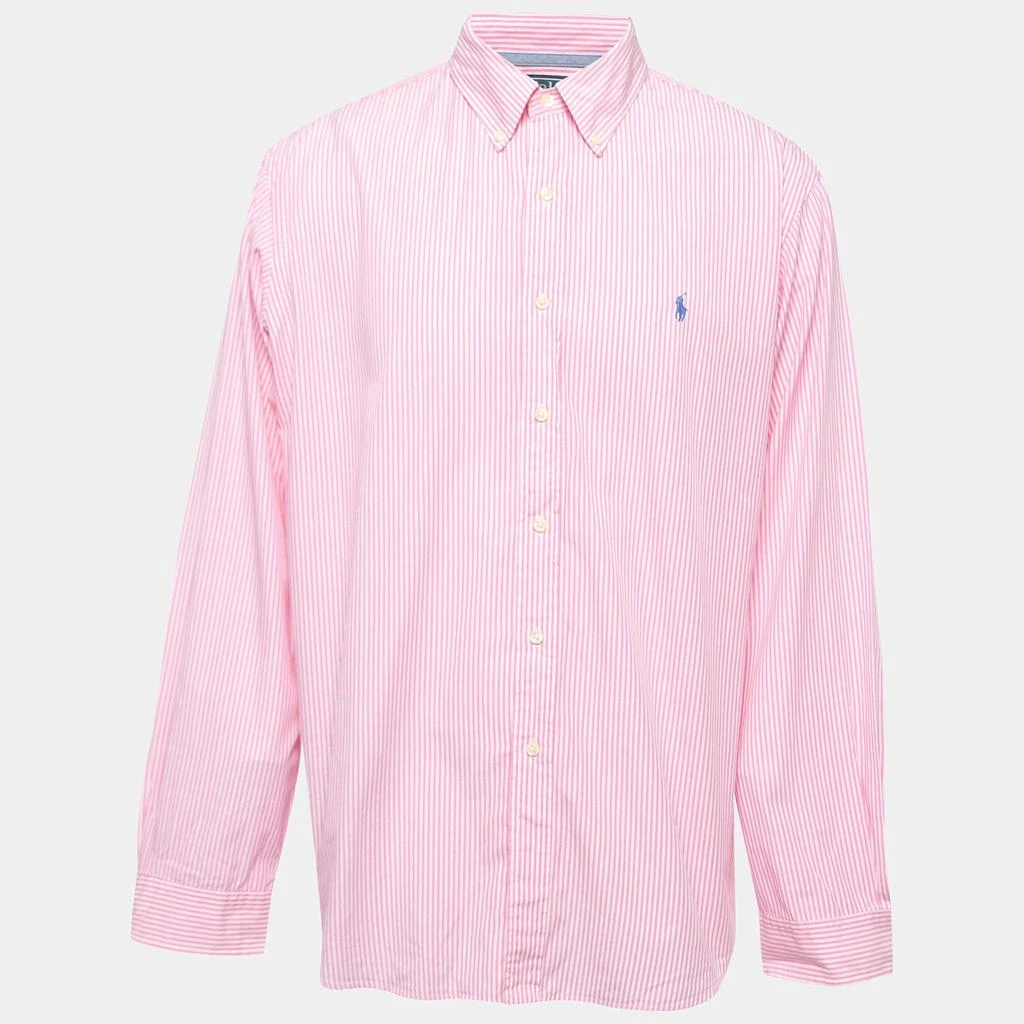 Ralph Lauren Polo Ralph Lauren Pink Striped Cotton Button Down Full Sleeve Shirt XXL 1