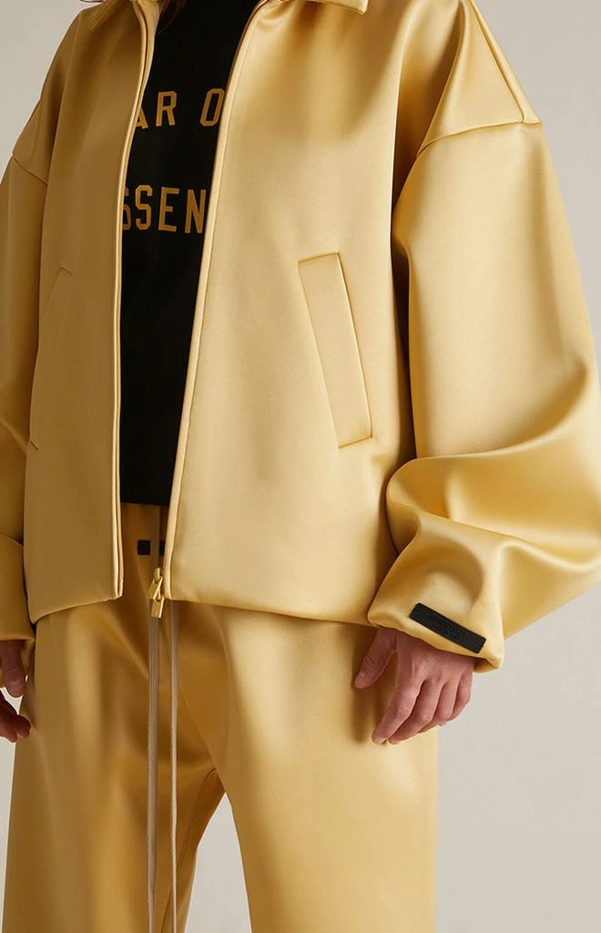 Essentials Women's Amber Satin Bomber Jacket 5