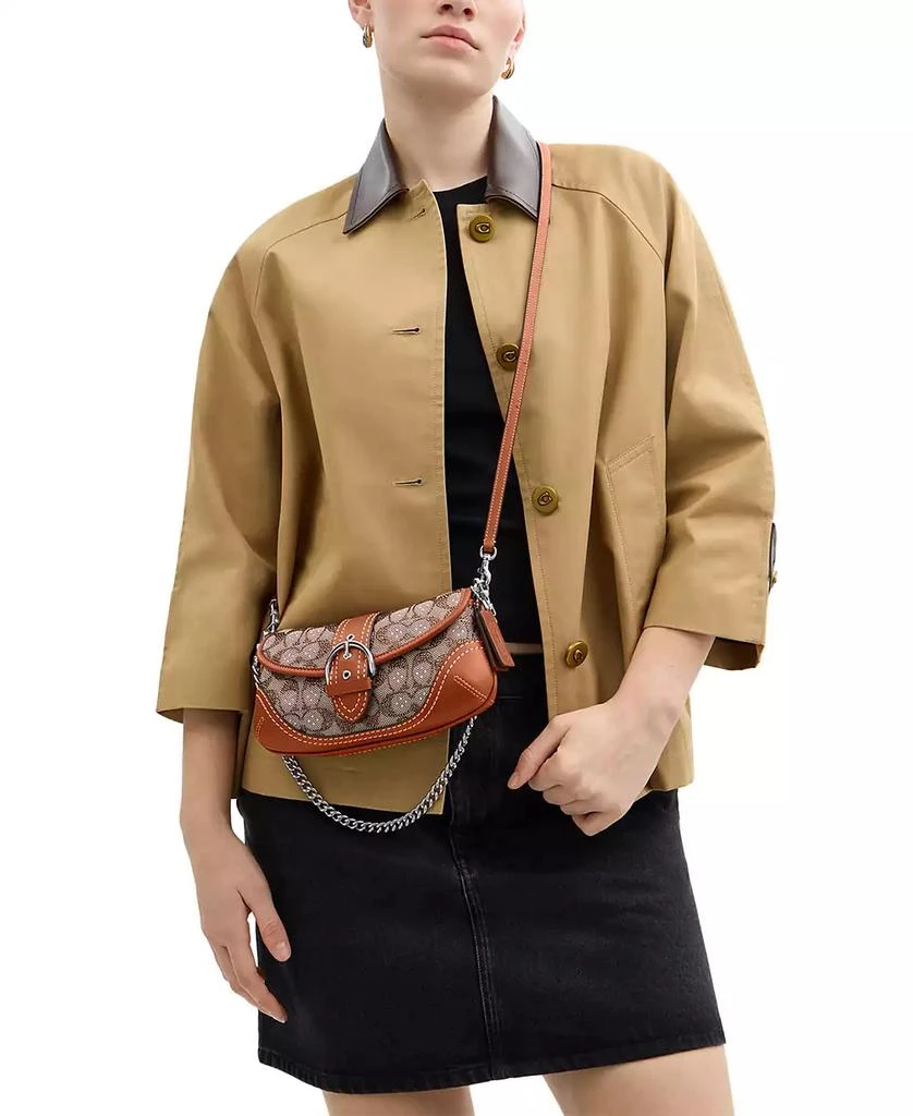 Coach Soho Small Crystal Signature Jacquard Shoulder Bag 25 10