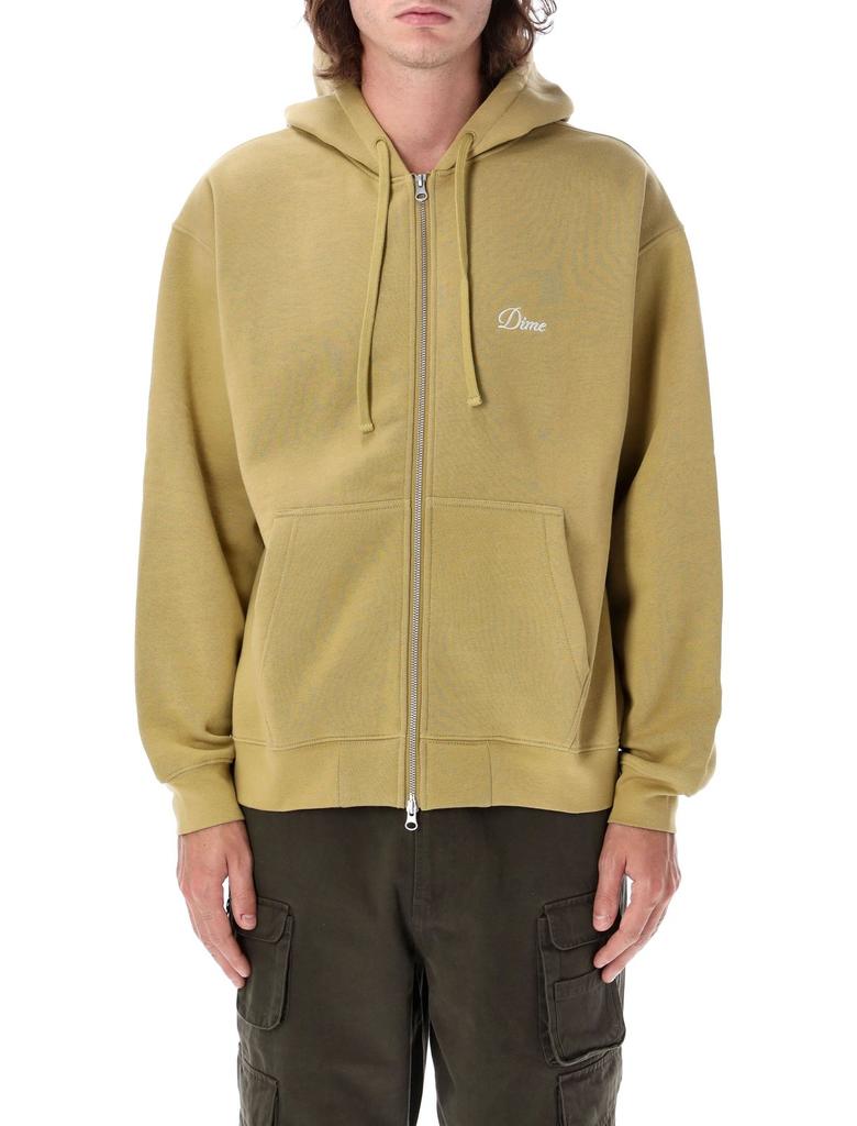 Dime Dime Script Zip Hoodie