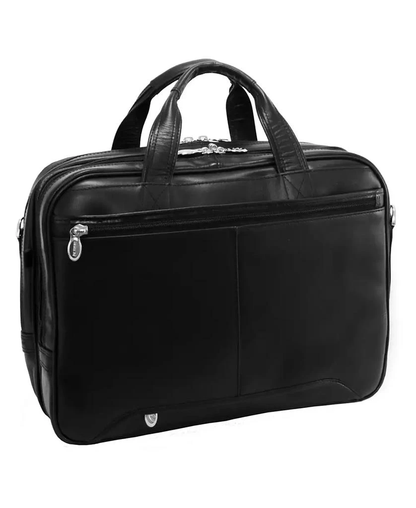 McKlein Pearson Expandable Double Compartment Laptop Briefcase 7