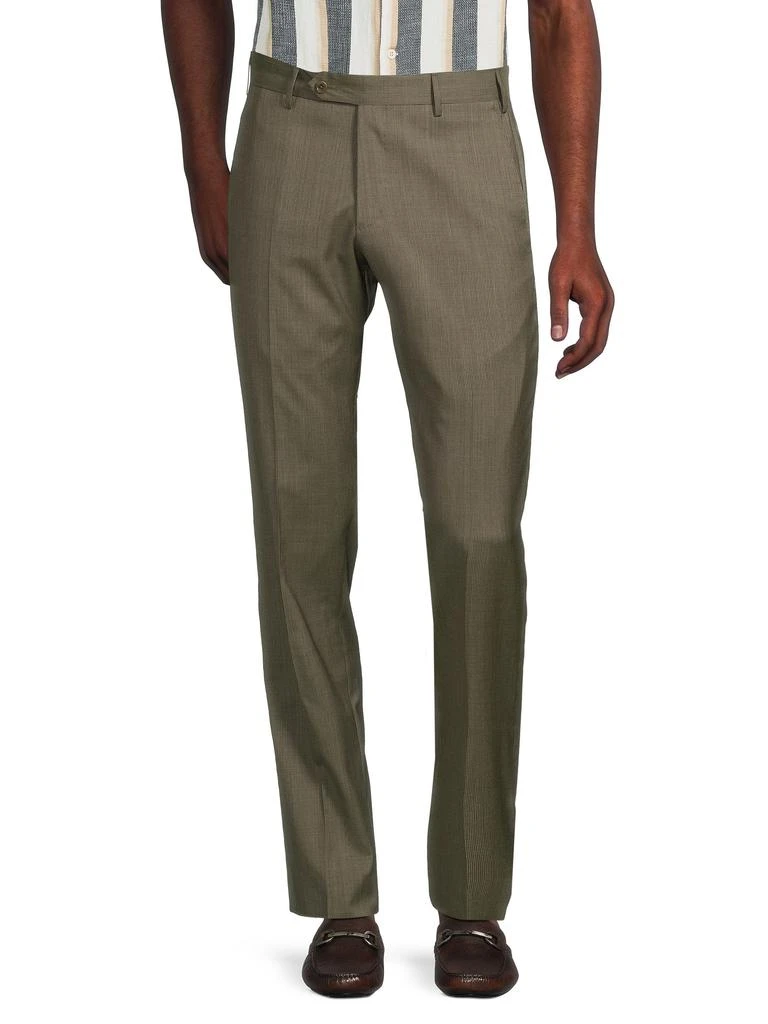 Zanella Parker Modern Fit Wool Trousers 1