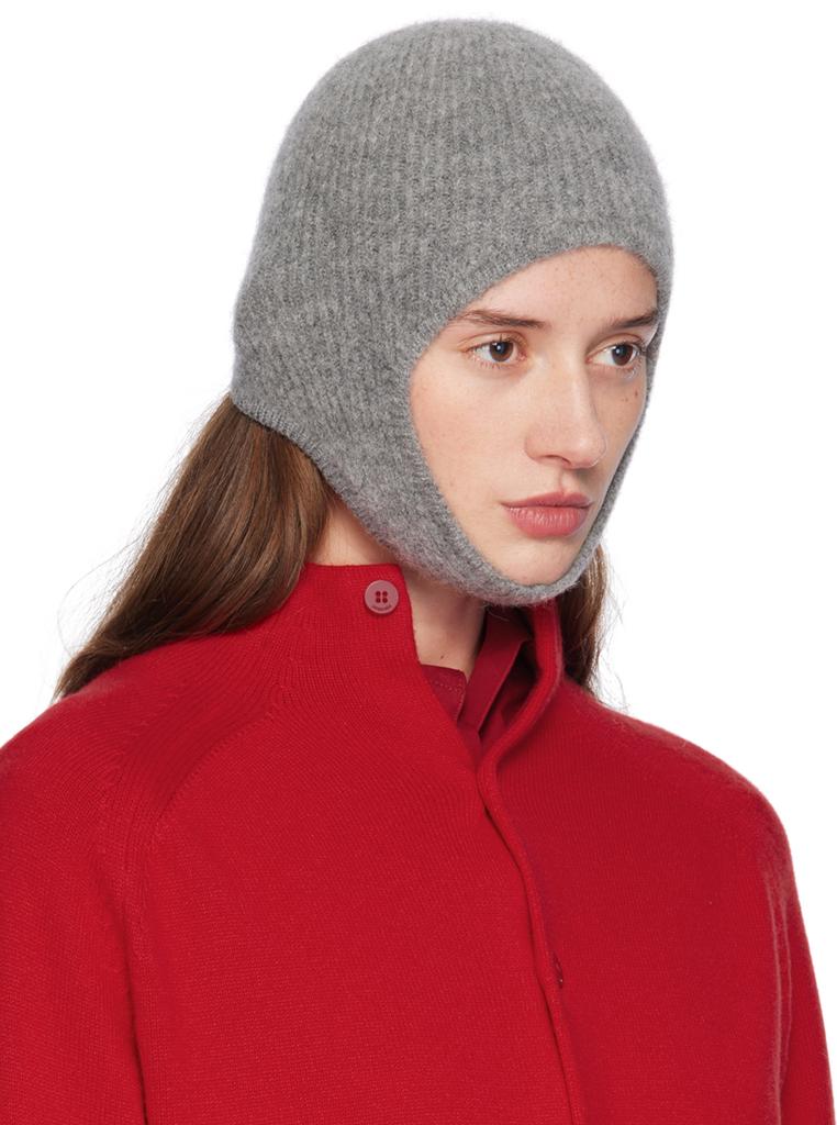Jacquemus ビーニー JACQUEMUS Le Bonnet grosgrain-trimmed ribbed-knit beanie | NET-A