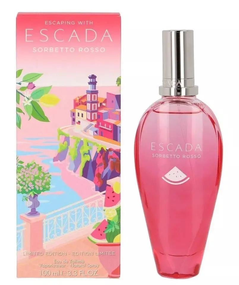 Escada Ladies Escaping With Escada Sorbetto Rosso EDT Spray 3.3 oz Fragrances 3616304203657