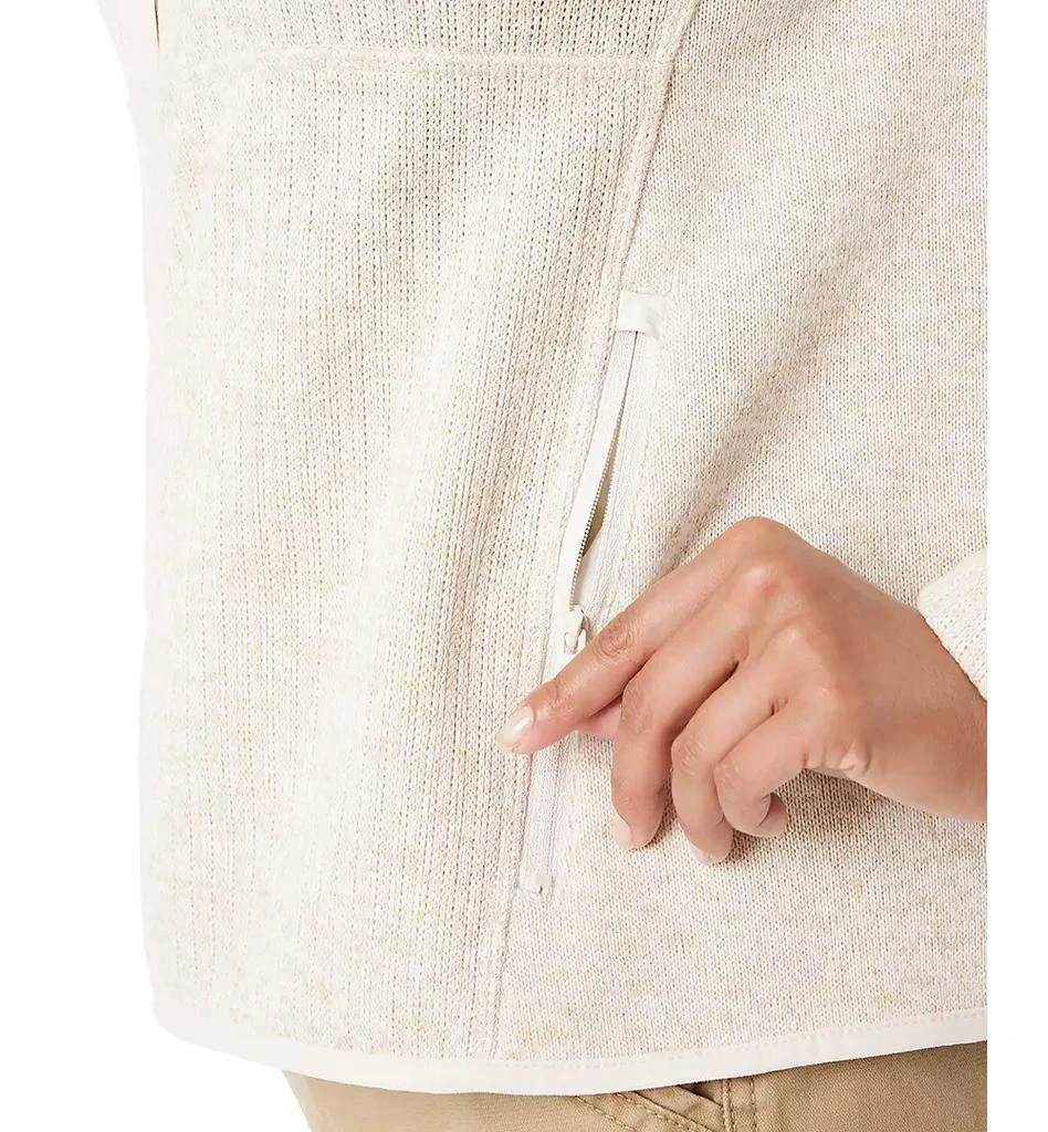 BASS OUTDOOR Women
s Mixed-Media Mock-Neck Sweatshirt 4
