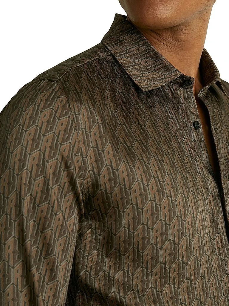 Lafraneire Monogram Long-Sleeve Shirt  On Sale Now with Up to 56% Off |  Discover Exclusive Deals & Savings at BeyondStyle  Authentic REISS  men's|Men's|conscious materials|casual button-down shirts|men's  apparel|print|long sleeve with Limited-Time