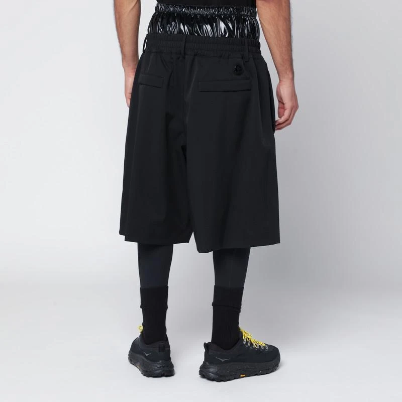 Moncler Black nylon blend Bermuda shorts 4