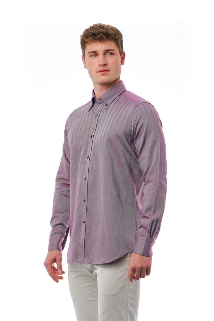 Bagutta Bagutta Burgundy Cotton Shirt 2