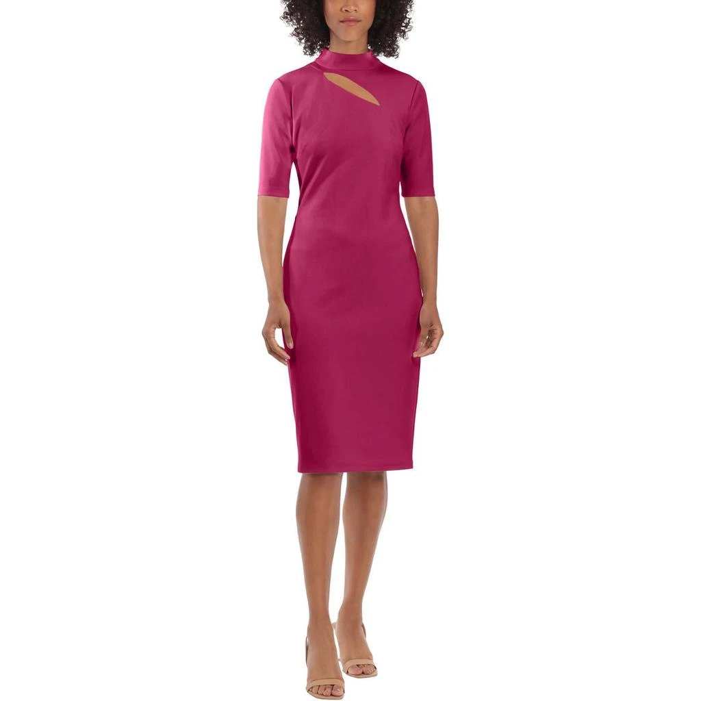 Maggy London Womens Cut-Out Sheath Wear to Work Dress 1