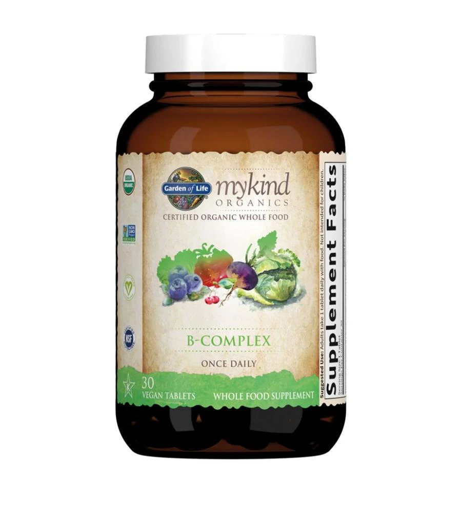 Garden of Life My Kind Organics B-Complex Food Supplement (30 Tablets) 2